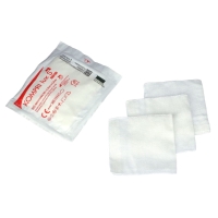 Kompres z gazy sterylny | 7,5cm x 7,5cm x 3 szt. | bez nitki RTG | KOMPRI lux S | 50 opakowań