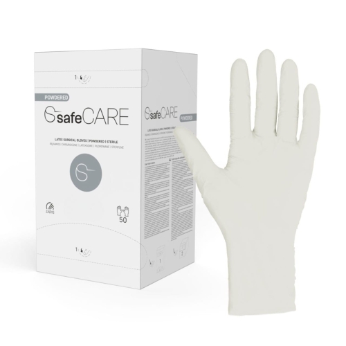 rękawice chirurgiczne sterylne pudrowane safeCARE 50 par