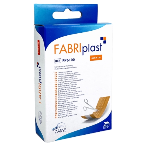 Plaster tkaninowy 6cm x 1m z wkładem chłonnym | FABRIplast