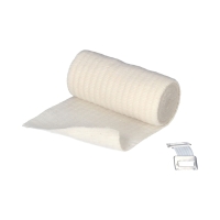 Opaska dziana podtrzymująca z zapinką, niesterylna, 8cm x 4m | elastoBAND FLEX