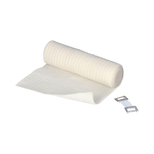 Opaska dziana podtrzymująca z zapinką, niesterylna, 12cm x 4m | elastoBAND FLEX