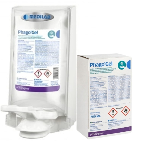 STERISOL PHAGO'GEL | Żel do dezynfekcji rąk | Wkład do dozownika | 700ml
