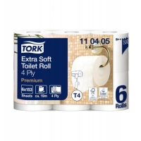 Papier Toaletowy | TORK PREMIUM | Miękki 110405 | 6 rolek