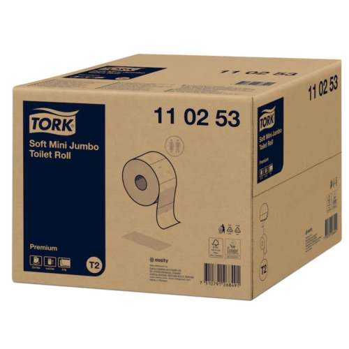 Tork Mini Jumbo | miękki papier toaletowy  Preminum Makulatura | 2W - 170m | 850 odcinków | a'12 (110253)