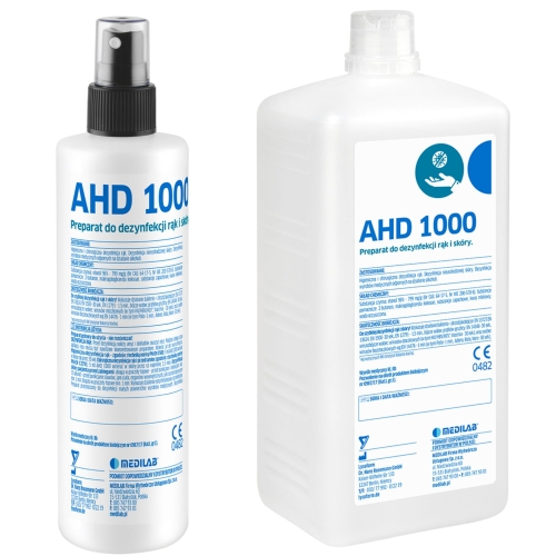 Zestaw 2x | AHD 1000 PŁYN DO DEZYNFEKCJI RĄK I SKÓRY | 250ML i 1L