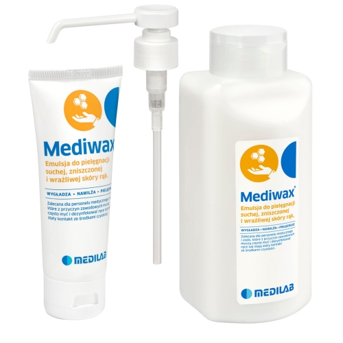 Zestaw kremów |MEDIWAX EMULSJA KREM DO PIELĘGNACJI RĄK | 75ML i 500ML