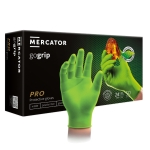 MERCATOR gogrip green | Zielone rękawice Nitrylowe | 50 szt.
