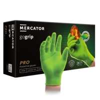 MERCATOR gogrip green | Zielone rękawice Nitrylowe | 50 szt.
