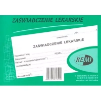 Zaświadczenie lekarskie L-1 format A6 | a'100