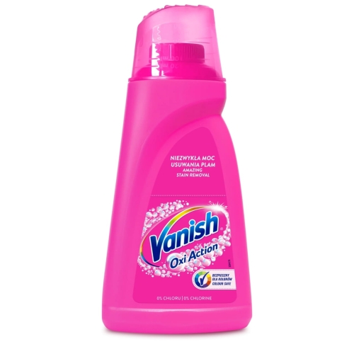 Odplamiacz w płynie do prania kolorowego | Vanish Oxi Action Pink | 1L