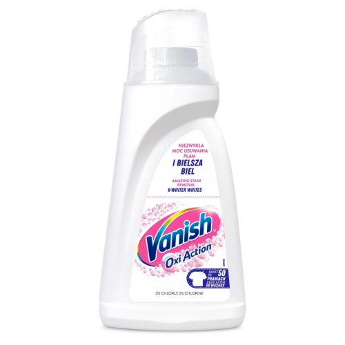 Odplamiacz w płynie do prania białego | Vanish Oxi Action White | 1L