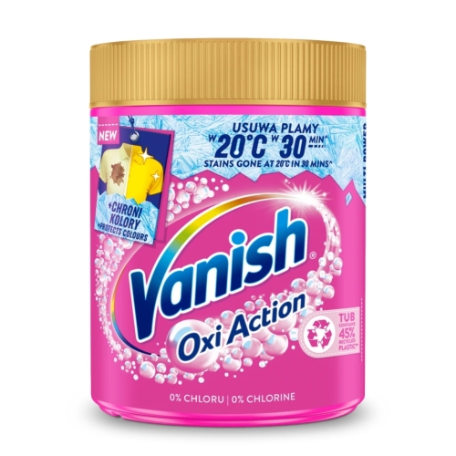 Odplamiacz w proszku do prania kolorowego | Vanish Oxi Action Color | 470g