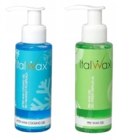 2x żel chłodzący ITALWAX przed i po depilacji