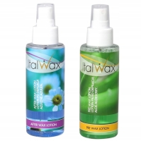 2x lotion ITALWAX przed i po depilacji | 100ml+100ml