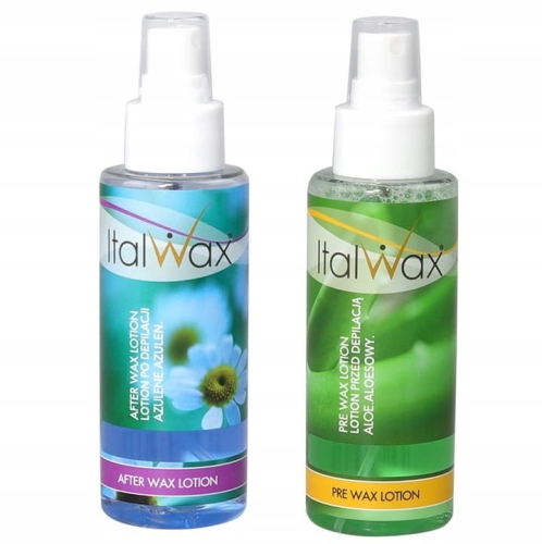 2x lotion ITALWAX przed i po depilacji | 100ml+100ml