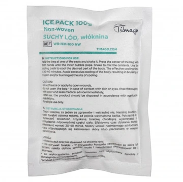 10x SUCHY LÓD | 100g | zimny kompres okład chłodzący na stłuczenia