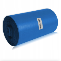 Worki na śmieci LDPE | 60L | Niebieskie | 50 szt./rol.