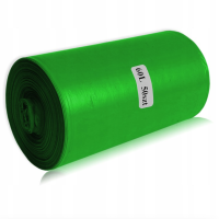 Worki na śmieci LDPE | 60L | Zielone | 50 szt./rol.