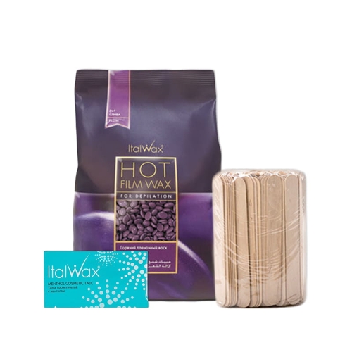 Zestaw ItalWax Basic | Plum 1kg