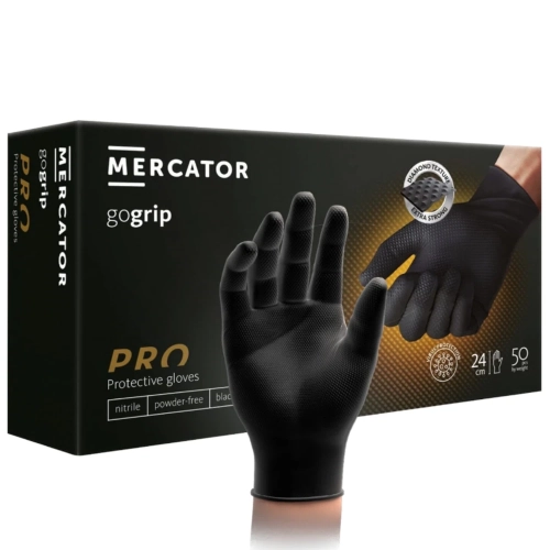 MERCATOR gogrip black  Czarne rękawice Nitrylowe  50 szt..webp