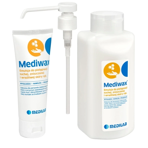 Zestaw 2x MEDIWAX | emulsja i krem do pielęgnacji rąk