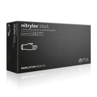 rękawice nitrylowe czarne Nitrylex Black 100 szt. Mercator