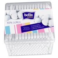 Bella cotton | Patyczki higieniczne 100% bawełna | 200 sztuk