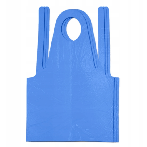 Fartuch ochronny | LDPE niebieski | 100 sztuk