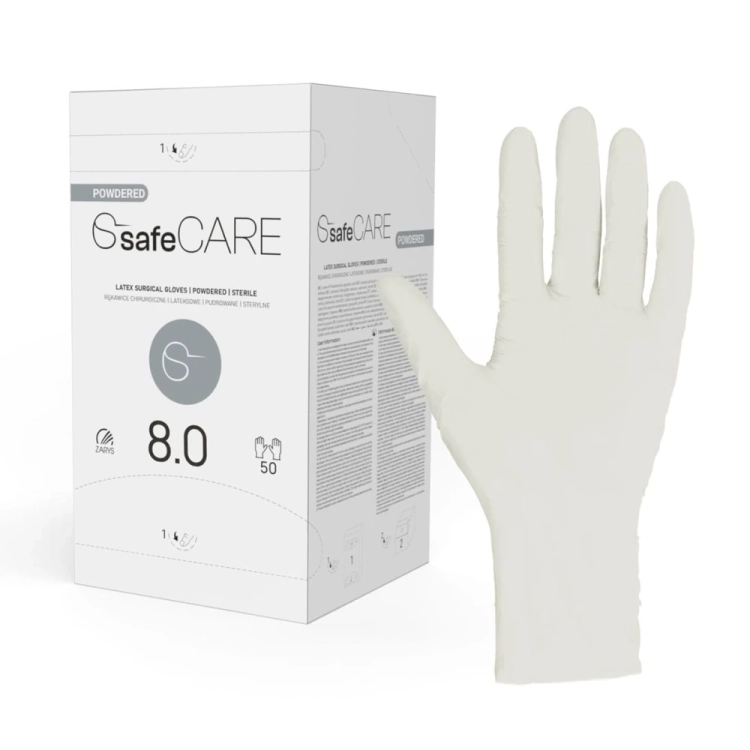 SafeCare rękawice chirurgiczne pudrowane 8,0.webp