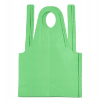 Fartuch ochronny | LDPE zielony | 100 sztuk