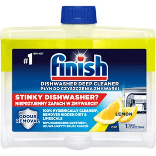 Finish płyn do czyszczenia zmywarki Lemon 250 ml, butelka.webp