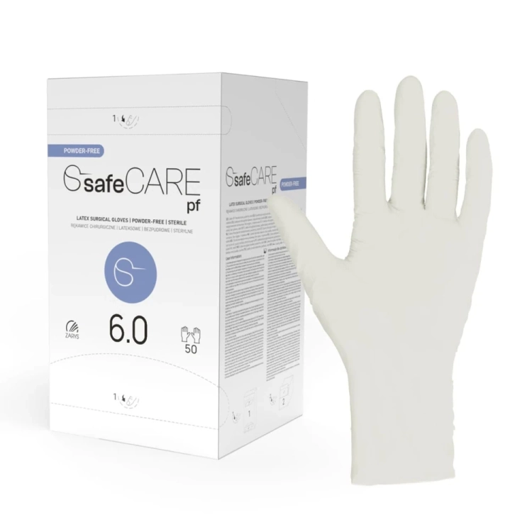 SafeCare rękawice chirurgiczne bezpudrowe 6,0.webp