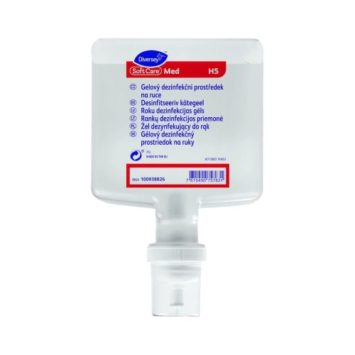 Wkład 1,3 l Diversey Soft Care MED H5 IntelliCare – żel do dezynfekcji rąk.webp