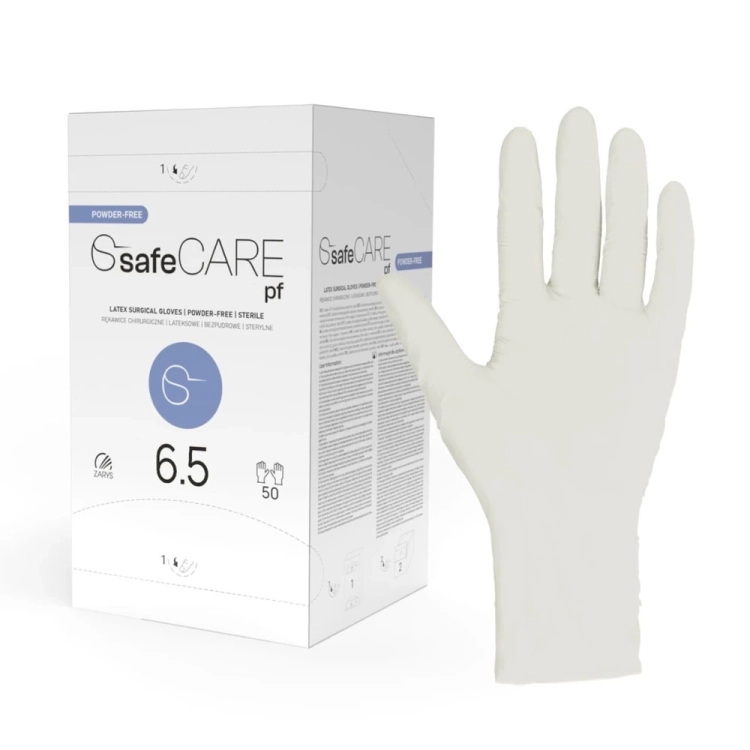 SafeCare rękawice chirurgiczne bezpudrowe 6,5.webp