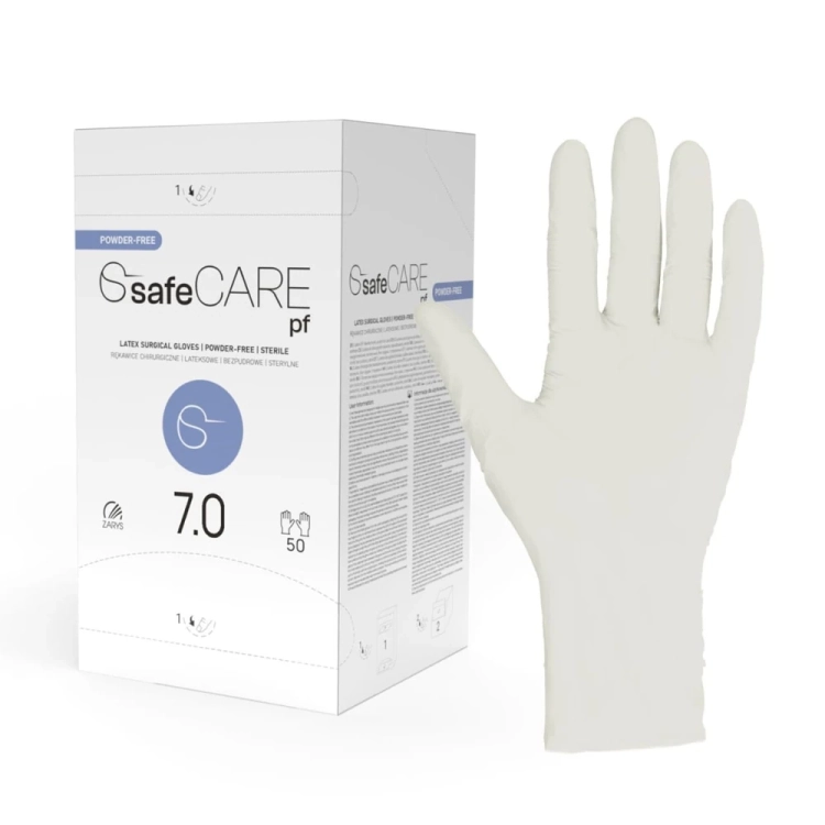 SafeCare rękawice chirurgiczne bezpudrowe 7,0.webp