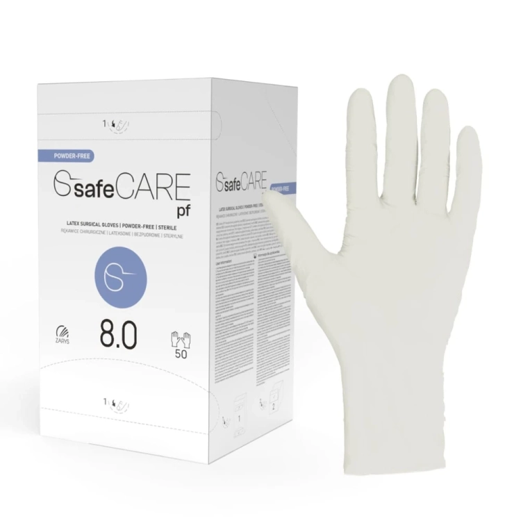 SafeCare rękawice chirurgiczne bezpudrowe 8,0.webp