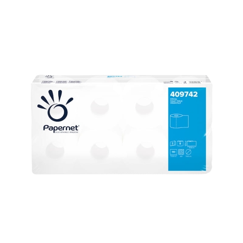 Papier toaletowy | 2W biały | Papernet 409742| 8 sztuk