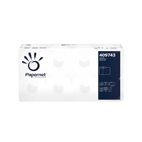 Papier toaletowy | 3W biały | Papernet 409743 | 8 sztuk