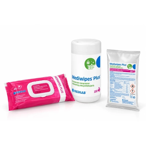 MediWipes PLUS Medilab | Chusteczki do dezynfekcji powierzchni