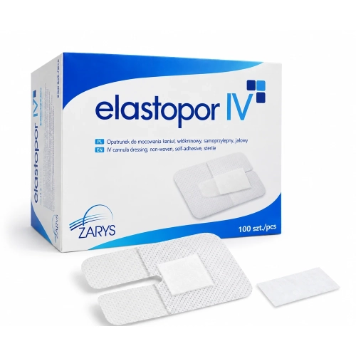 Opatrunek plastry do mocowania kaniul | Samoprzylepny | Elastopor IV | 100 sztuk
