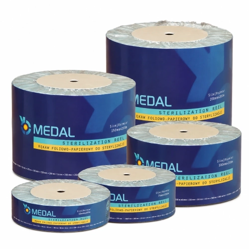 Rękaw foliowo-papierowy do sterylizacji | MEDAL | 200 m