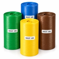 Worki na śmieci LDPE 60 l | 50 sztuk na rolce