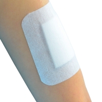 Opatrunek włókninowy z wkładem chłonnym 5 cm x 7,2 cm | Samoprzylepny | Elastopor Steril | 100 sztuk