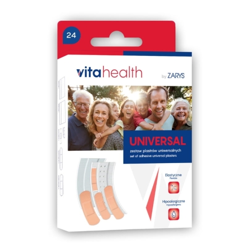 Zestaw plastrów uniwersalnych | Vitahealth UNIVERSAL | 24 sztuki