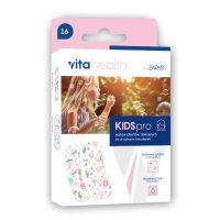 Zestaw plastrów dla dzieci dla dziewczyn | Vitahealth KIDSpro | 16 sztuk