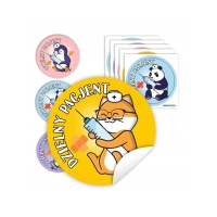 Naklejka dzielny pacjent | 90 sztuk