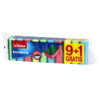 Gąbka do mycia naczyń zmywak | 10 sztuk | VILEDA RAINBOW | 146920