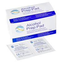 Gaziki do dezynfekcji nasączone alkoholem | Prep Pad | 100 sztuk | 65 x 30 mm