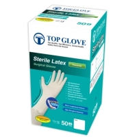 Rękawice chirurgiczne sterylne TOP GLOVE | pudrowane | 50 par