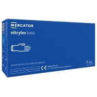 rękawice nitrylowe niebieskie Nitrylex Basic 100 szt. Mercator